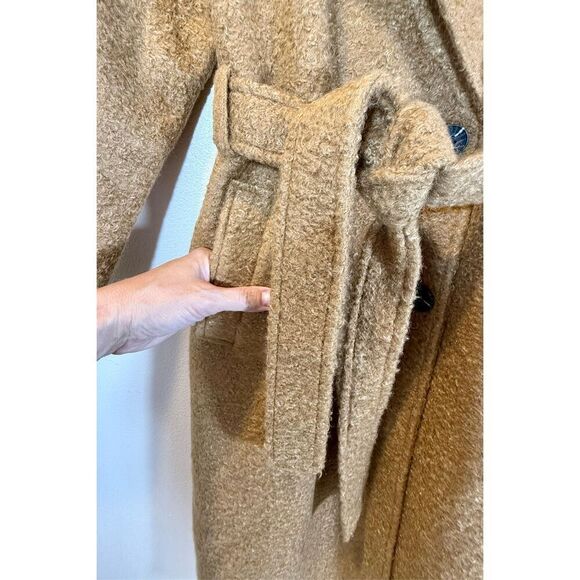 NWT Avec Les Filles Double Breasted Teddy Trench Coat Women's Medium - Picture 2 of 12